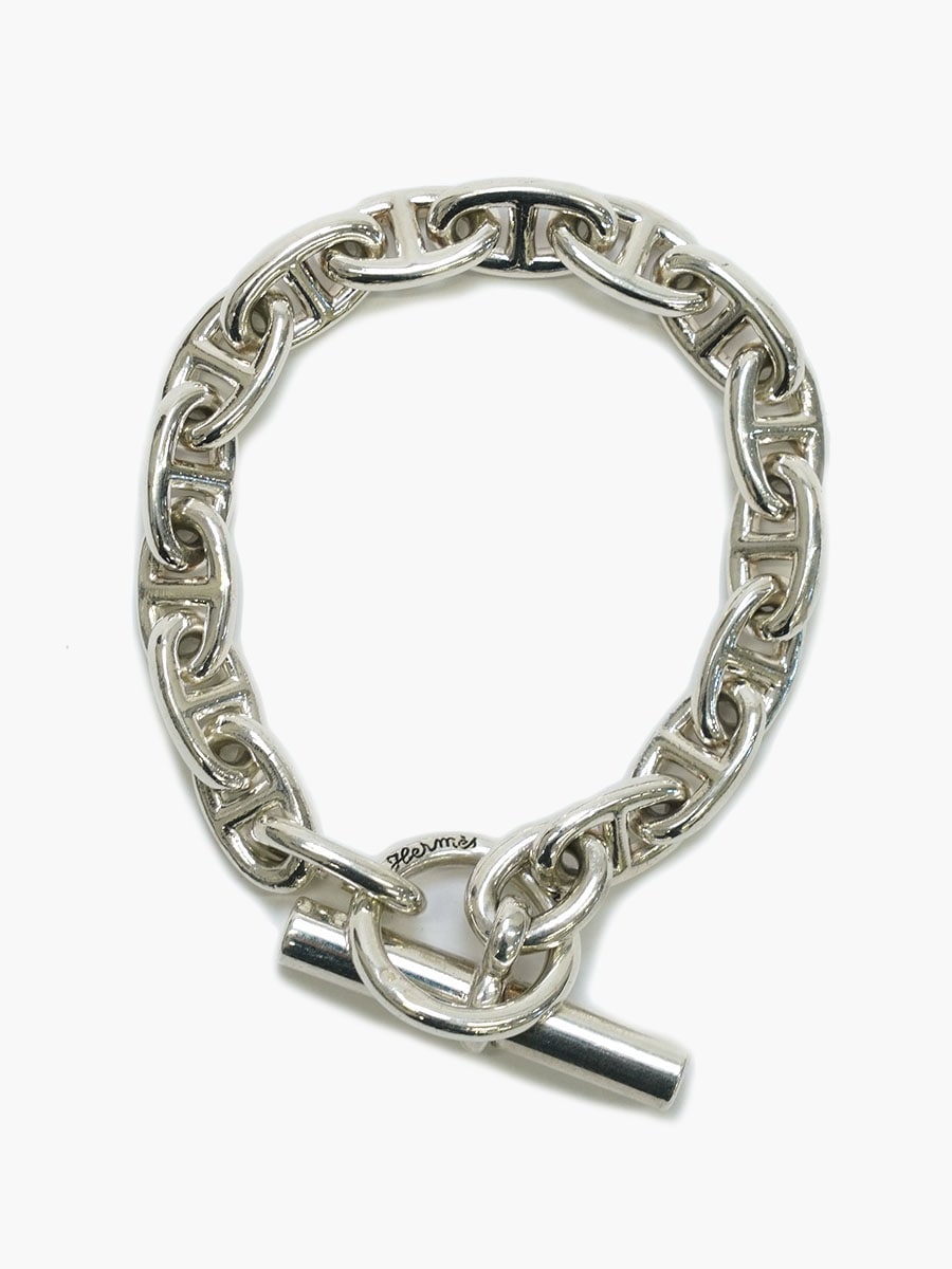 VINTAGE HERMES CHAINE D'ANCRE BRACELET MM (16LINK)