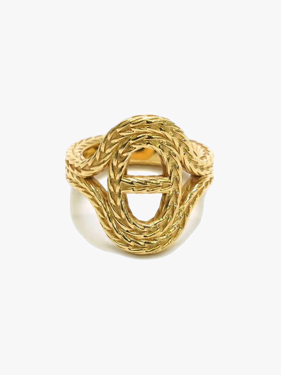 VINTAGE HERMES DANAE GOLD RING