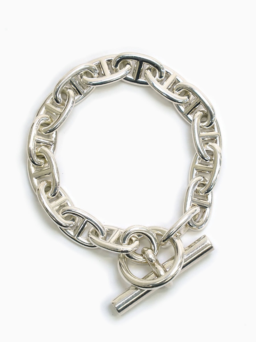 VINTAGE HERMES CHAINE D'ANCRE BRACELET MM (15LINK)