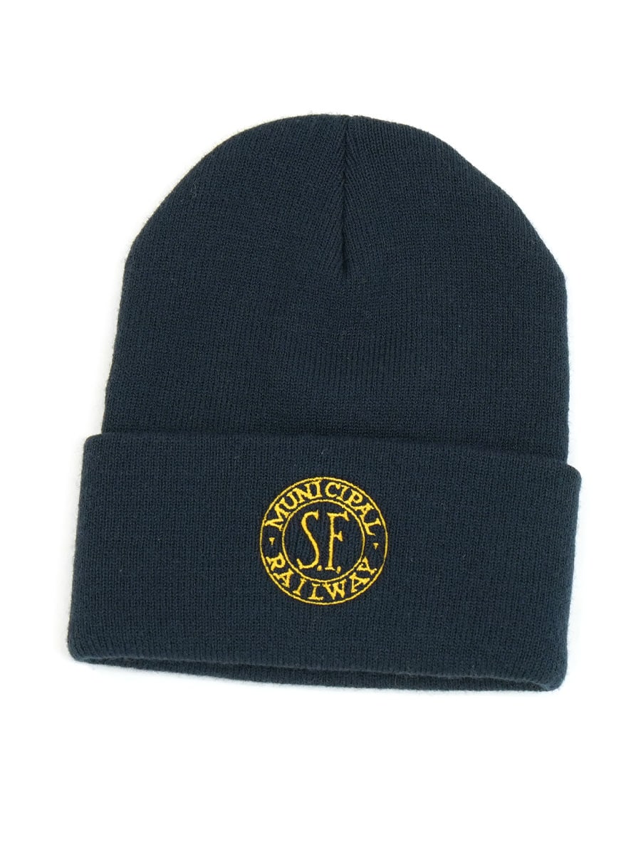 UNUSED ''SF MUNI'' BEANIE NAVY 