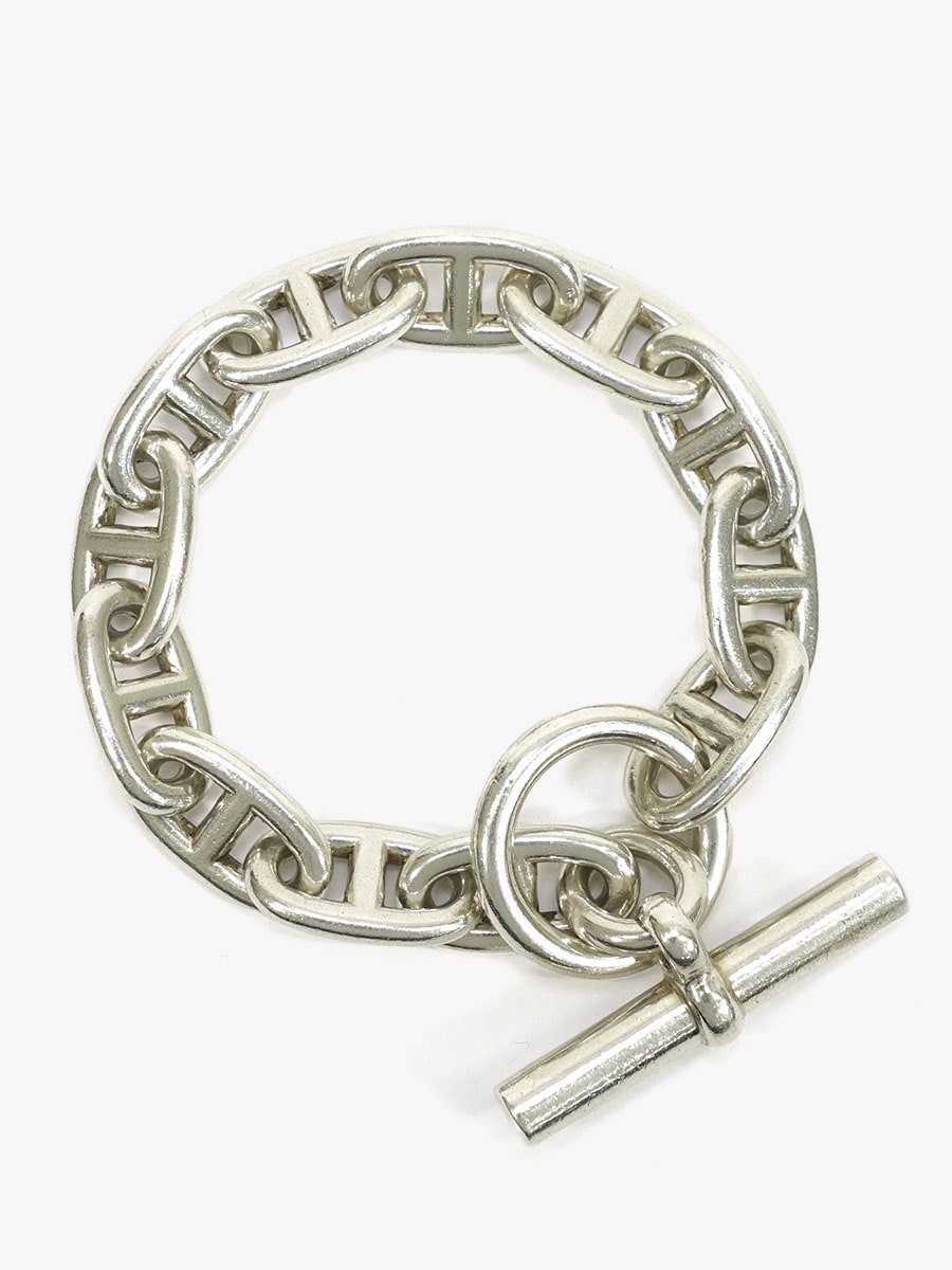 VINTAGE HERMES CHAINE D'ANCRE BRACELET GM (12LINK) ②