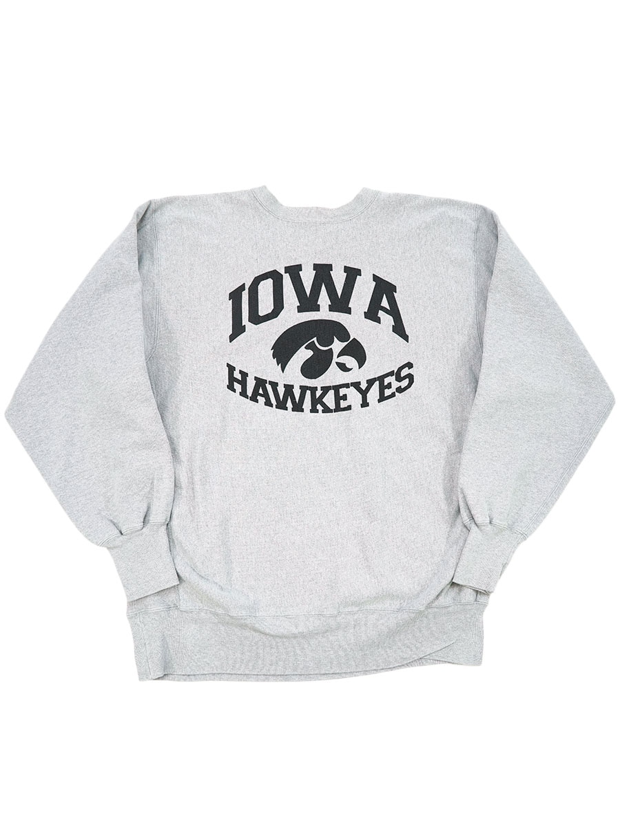 90'S CHAMPION REVERSE WEAVE ''IOWA HAWKEYES'' (SIZE.XX LARGE) MADE