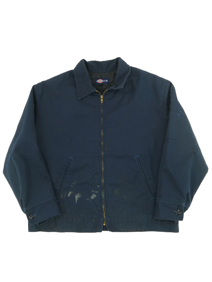 DICKIES WORK JACKET PAINT！ NAVY (SIZE. X LARGE-RG) MADE IN MEXICO