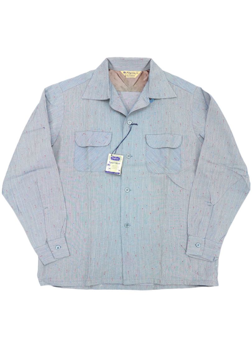 50'S PILGRIM KASURI RAYON SHIRT (SIZE.LARGE) NOS