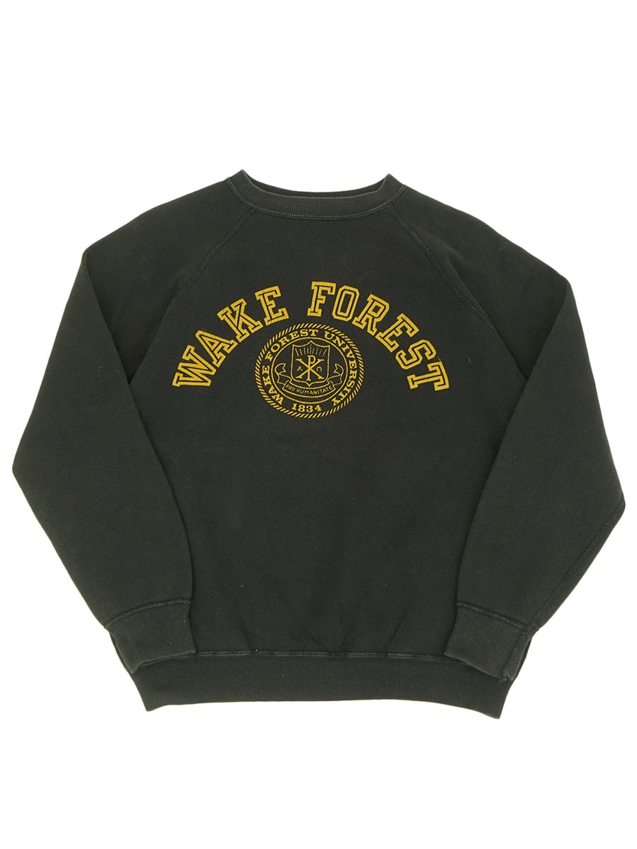 60'S CHAMPION ''WAKE FOREST'' SWEAT SHIRT BLACK (SIZE.LARGE)