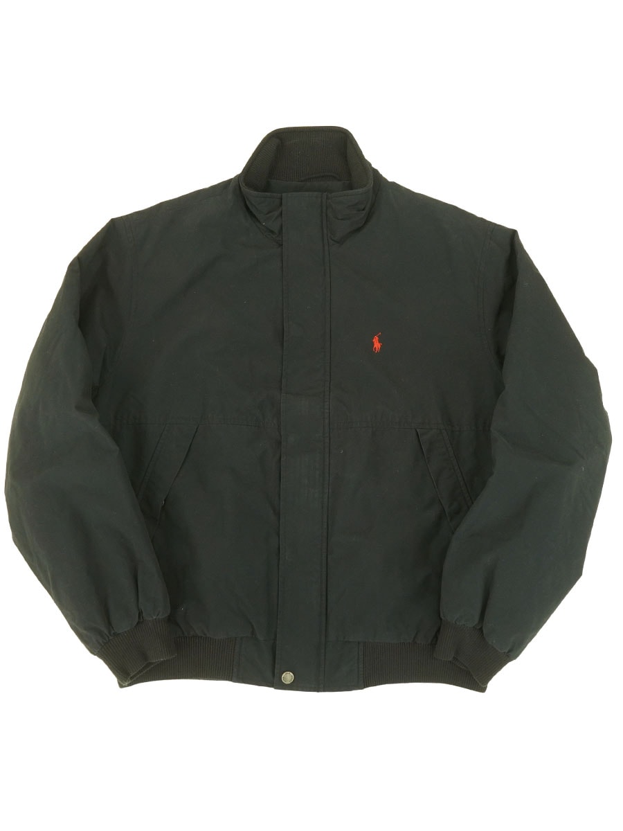 RALPH LAUREN FLEECE LINER COTTON NYLON JACKET BLACK (SIZE. MEDIUM