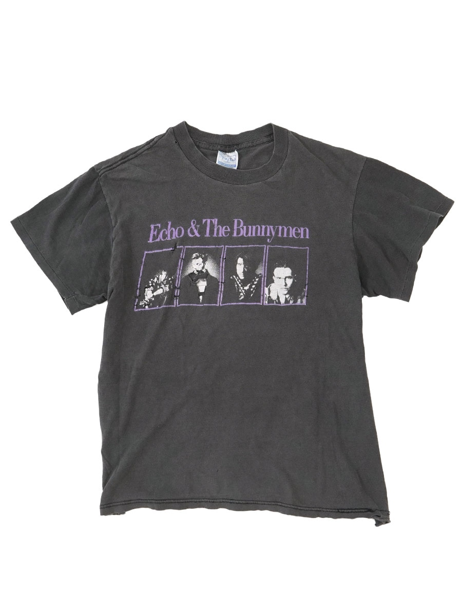 80'S SPRING FORD ECHO & THE BUNNTMEN T SHIRT BLACK  (SIZE.LARGE) MADE IN USA 