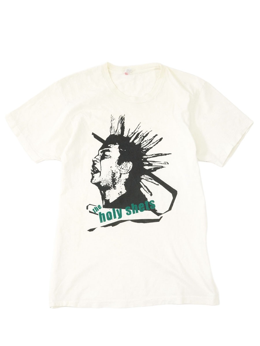 80'S ''THE HOLY SHITS'' T SHIRT WHITE  (APPROX.MEDIUM)