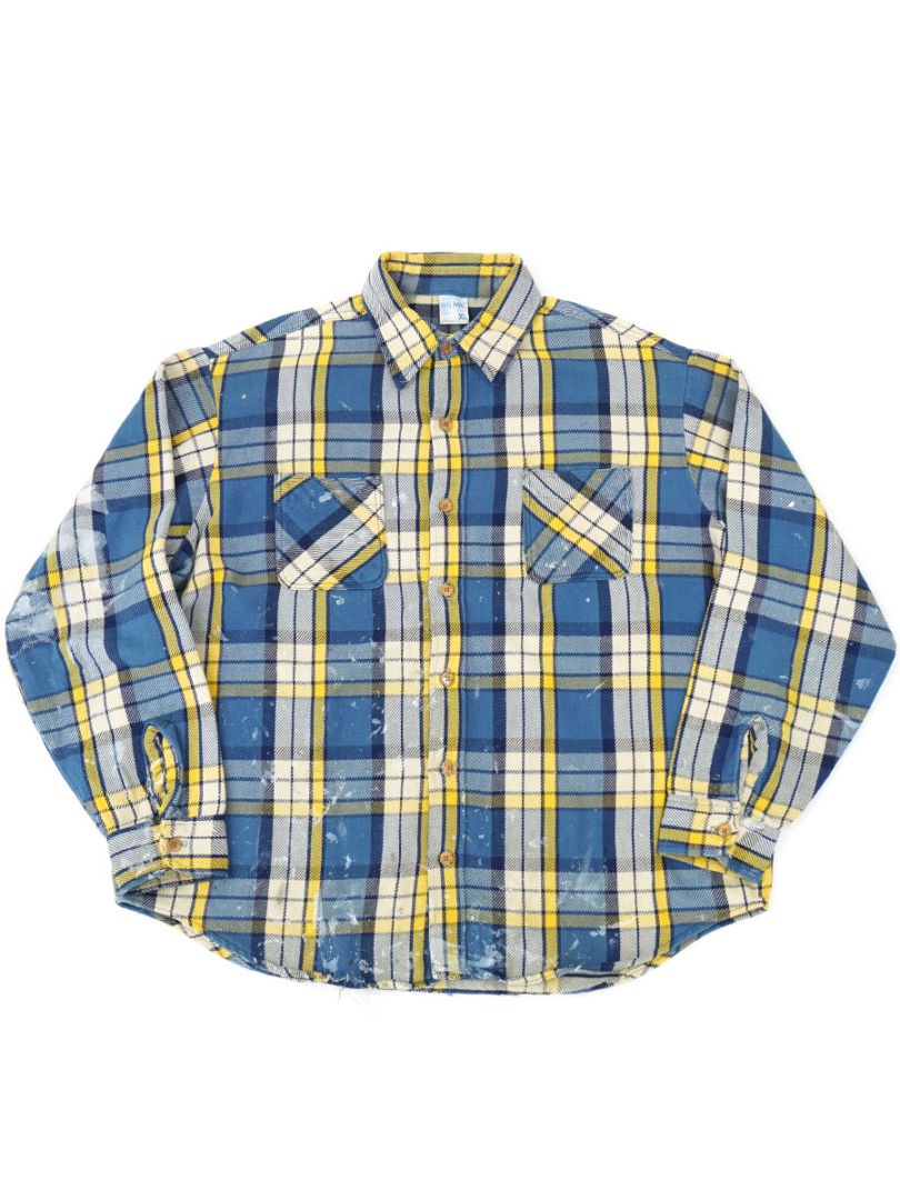 70'S BIG MAC PLAID FLANNEL SHIRT (SIZE. X LARGE)