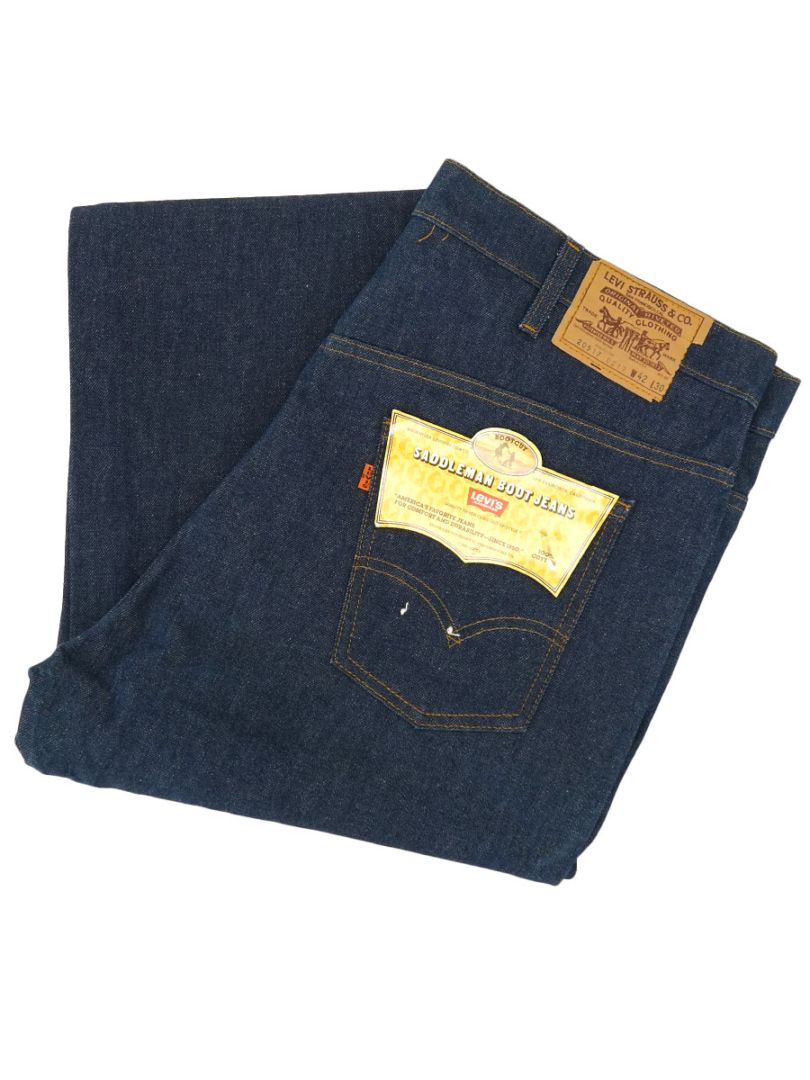 80'S LEVI'S 20517 SADDLEMAN BOOT JEANS (SIZE. W42 L30) MADE IN USA NOS