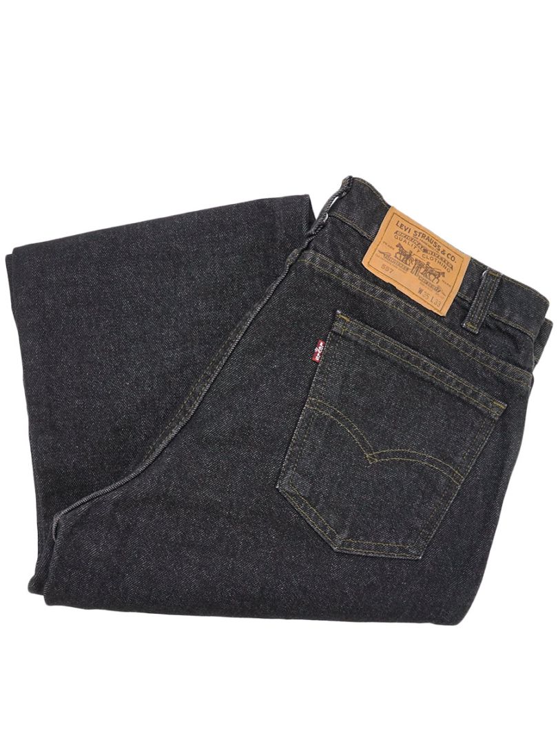 90'S LEVI'S 557 BLACK DENIM JEANS (SIZE.W35 L33) MADE IN USA