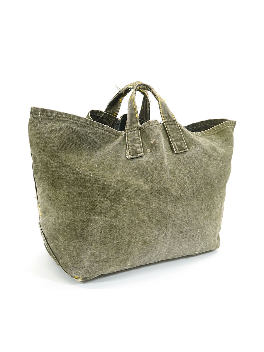 VINTAGE CANVAS TOTE BAG FADE OLIVE