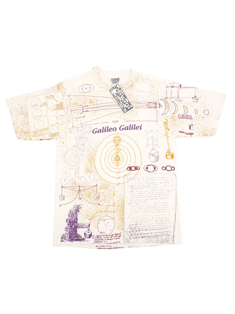 90'S WILDWOOD PRODUCTIONS ''GALILEO GALILEI'' T SHIRT (SIZE.X LARGE) NOS