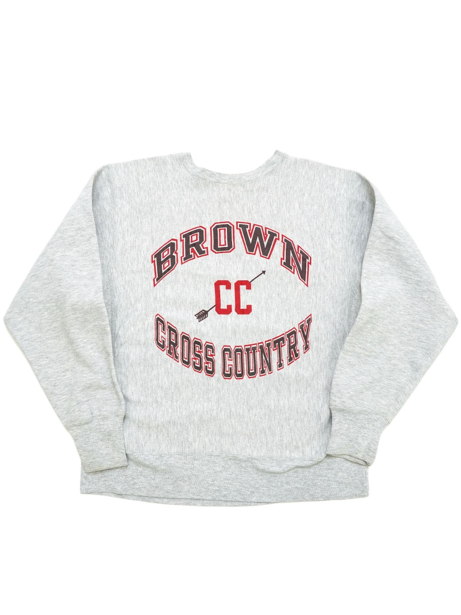 80'S CHAMPION REVERSE WEAVE ''BROWN CROSS COUNTRY'' (SIZE.LARGE