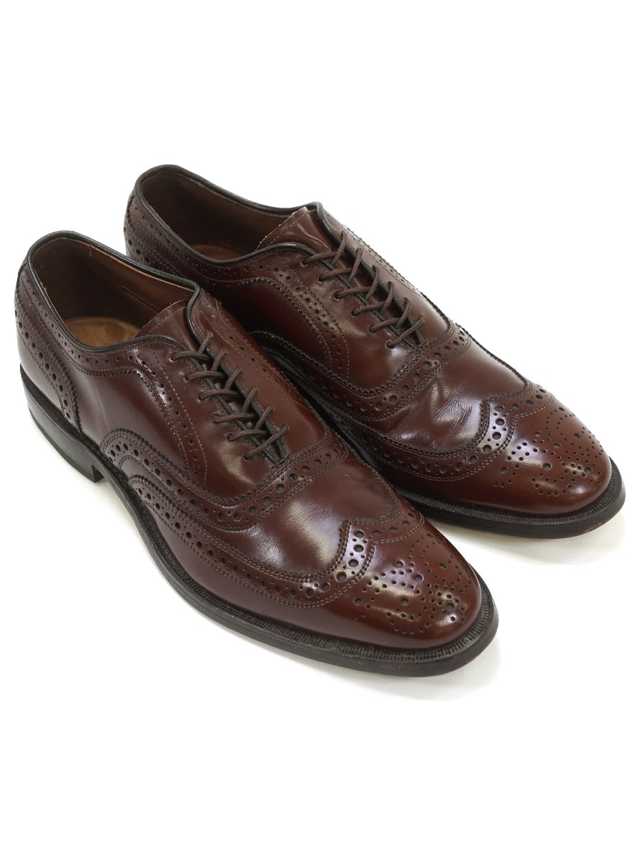 ALLEN EDOMONDS MCALLISTER LEATHER SHOES BROWN (SIZE.8) MADE IN USA