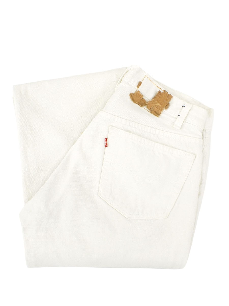 90'S LEVI'S 501 WHITE JEANS (SIZE.W32 L32) MADE IN USA