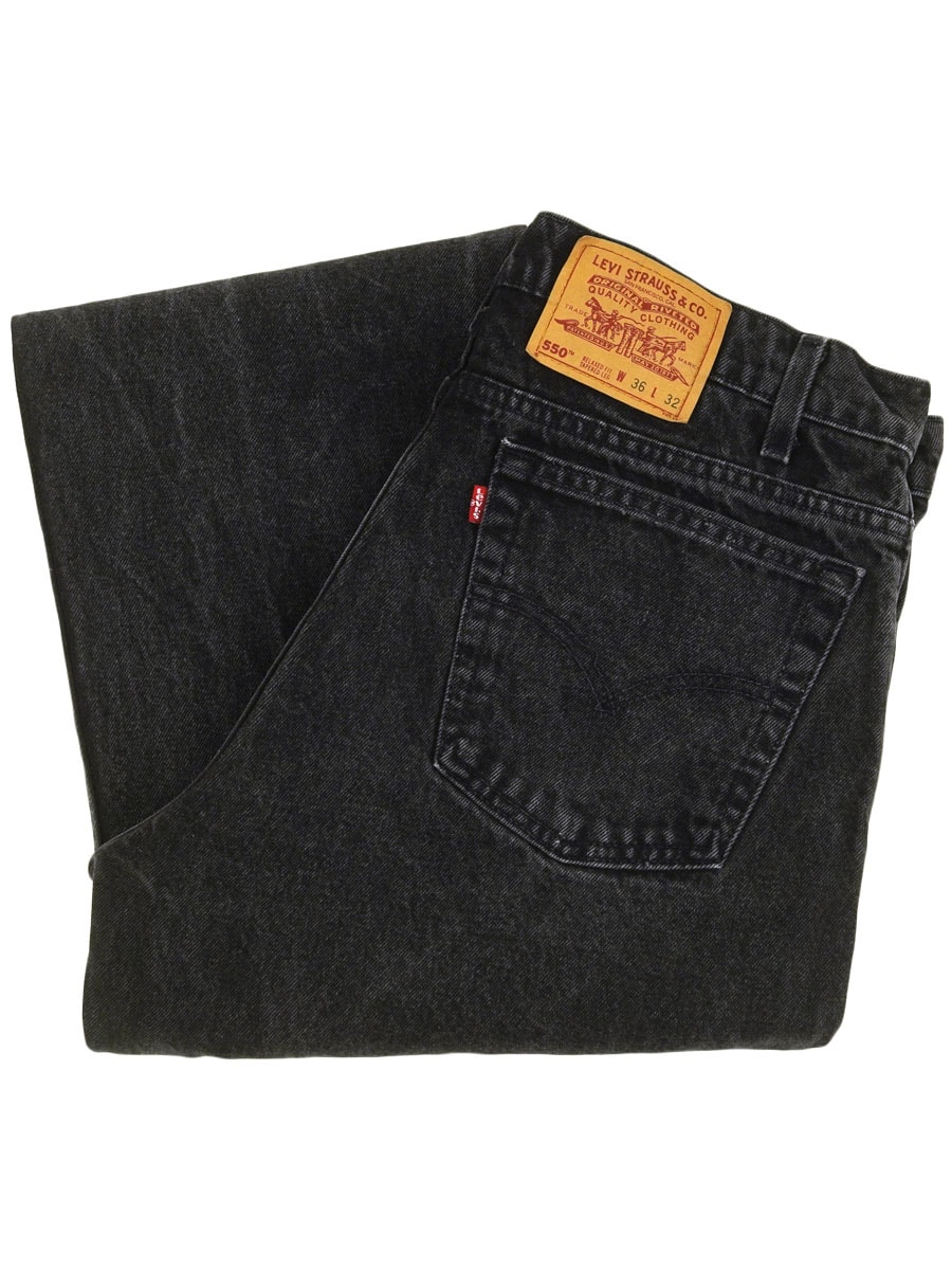 90'S LEVI'S 550 BLACK JEANS (SIZE.W36 L32) MADE IN USA | すべての
