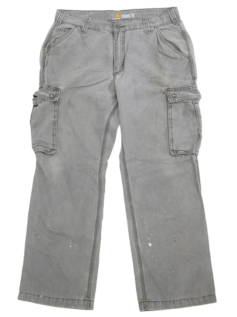 CARHARTT ''RELAXED FIT'' CARGO PANTS GREY (SIZE.W36 L30)