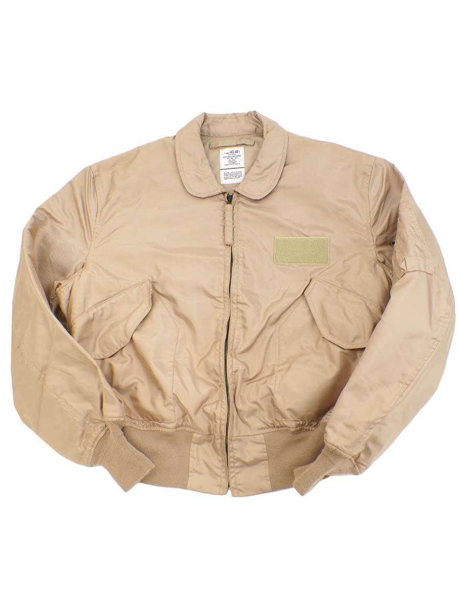 05 USAF CWU-36/P MIL-J-83382C FLIGHT JACKET TAN 表記(X-LARGE