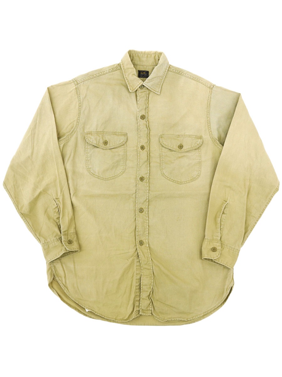 60'S LEE LONG SLEEV WORK SHIRT (SIZE. 15)