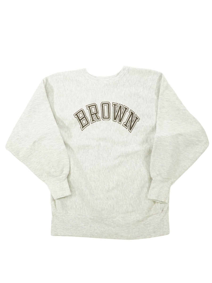 90'S CHAMPION REVERSE WEAVE ''BROWN'' GREY (SIZE. LARGE) MADE IN USA