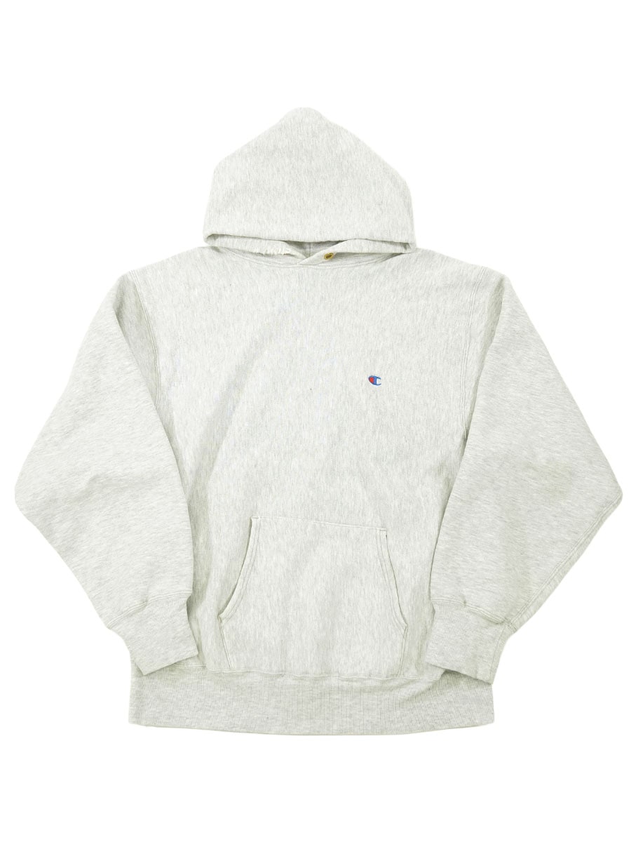 80'S CHAMPION REVERSE WEAVE HOODIE PLAIN GREY (SIZE. XX LARGE