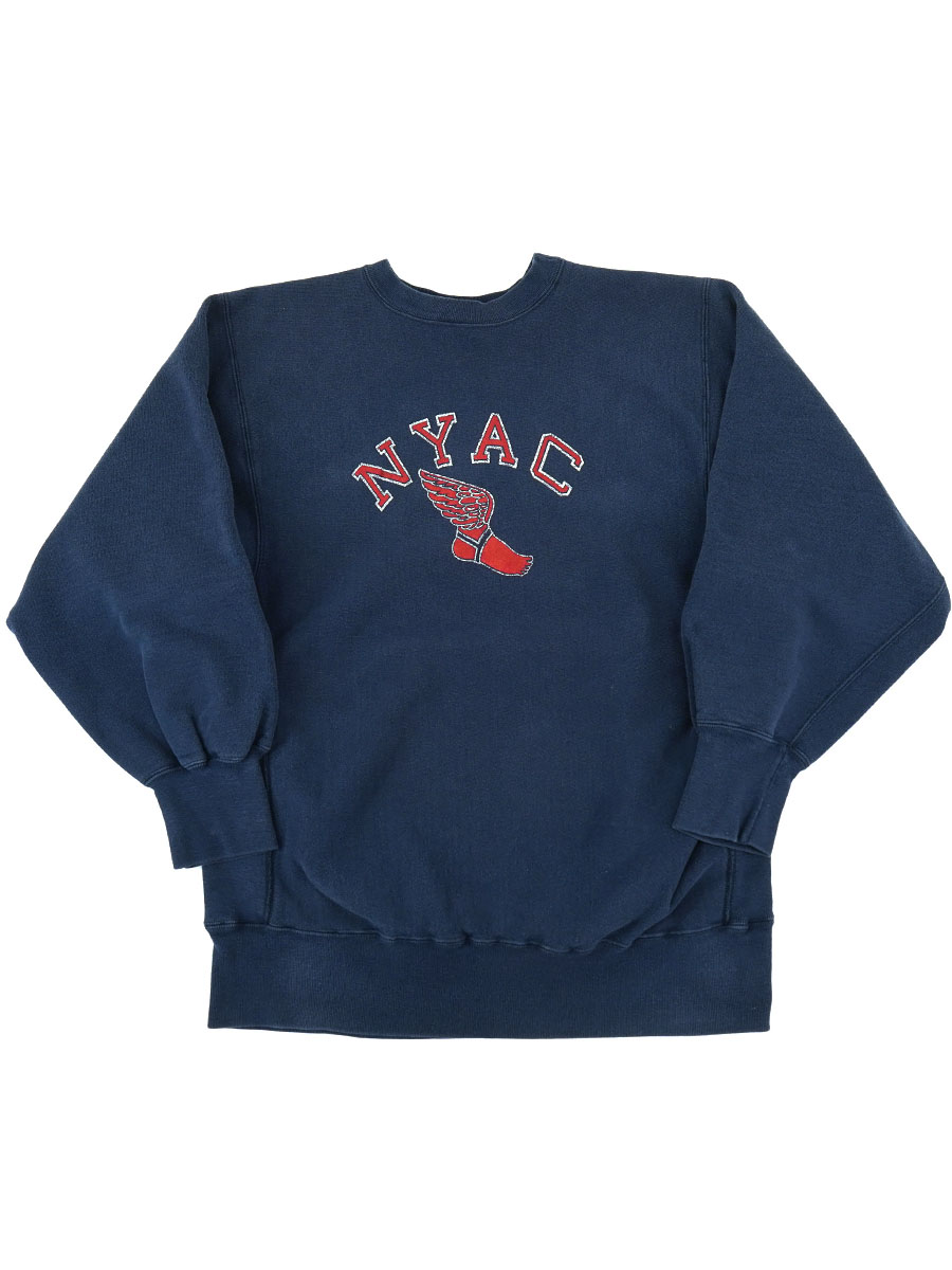 80'S CHMAPION REVERSE WEAVE CREW ''NYAC'' WINGFOOT (SIZE. X LARGE) 
