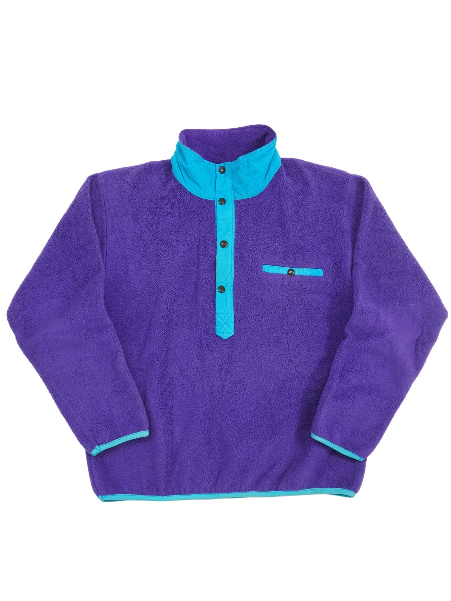 90'S THE NORTH FACE PULLOVER FLEECE JACKET PURPLE (SIZE.X LARGE) MADE IN USA 