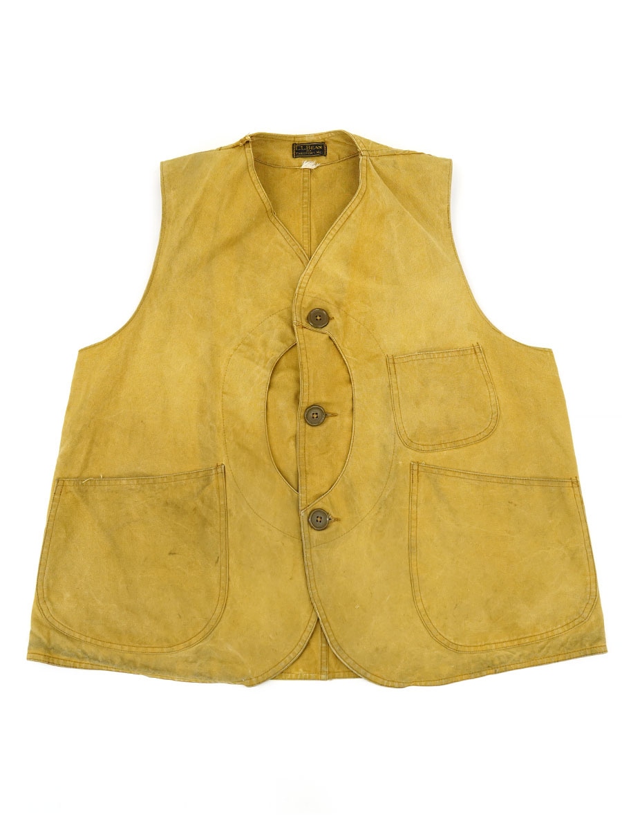 30'S～ L.L.BEAN HALF MOON HUNTING VEST (APPROX. 42) 