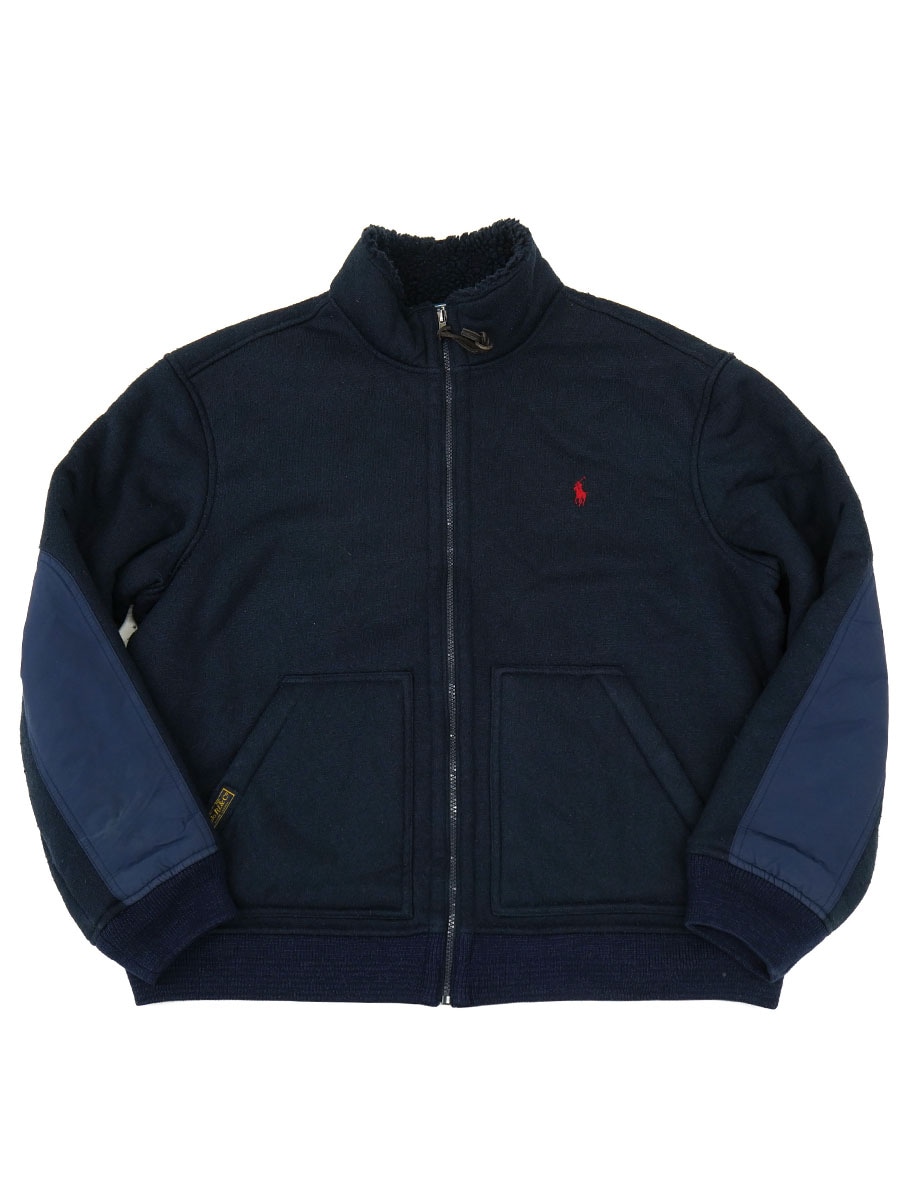 RALPH LAUREN PILE JACKET NAVY (SIZE. X LARGE)