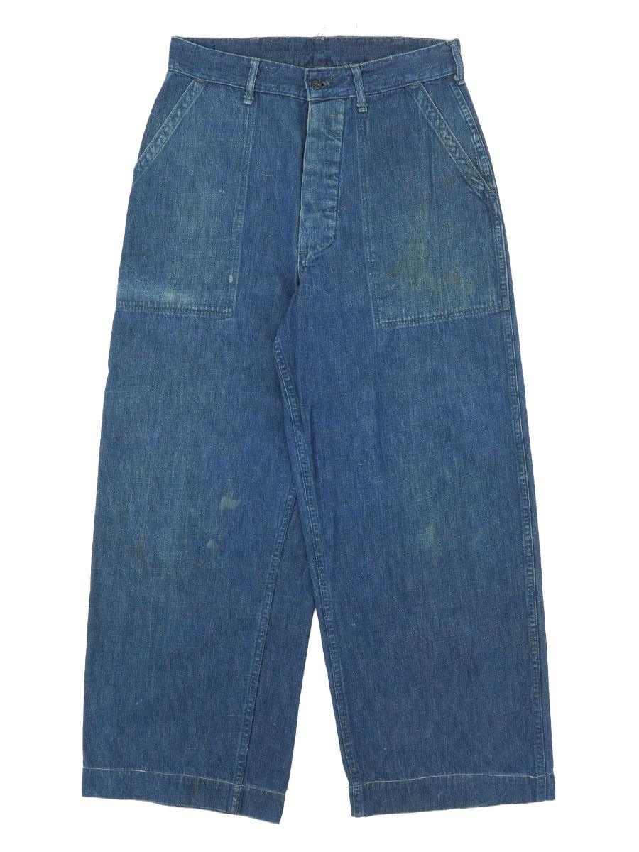 40'S U.S.NAVY DENIM TROUSER (APPROX.W29.5 L25.5) 