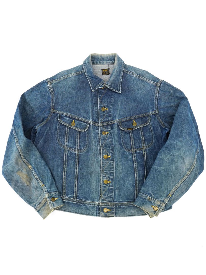 60'S LEE 101 J DENIM JACKET (SIZE. 48 LONG) BIG SIZE !