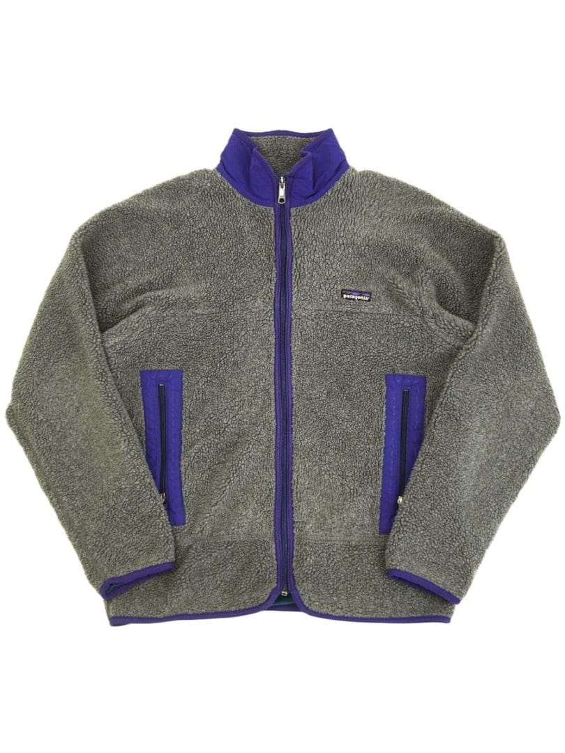 93 PATAGONIA RETRO-X CARDIGAN CHARCOAL HEATHER/BLUEGRASS/BLUEBERRY