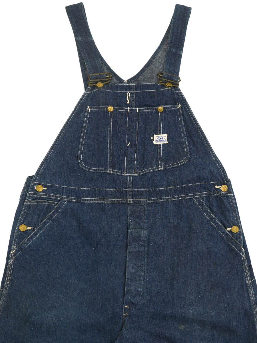 40'S LEE 91-SB DENIM OVERALL HOUSE MARK (APPROX.W40 L30) | NEW