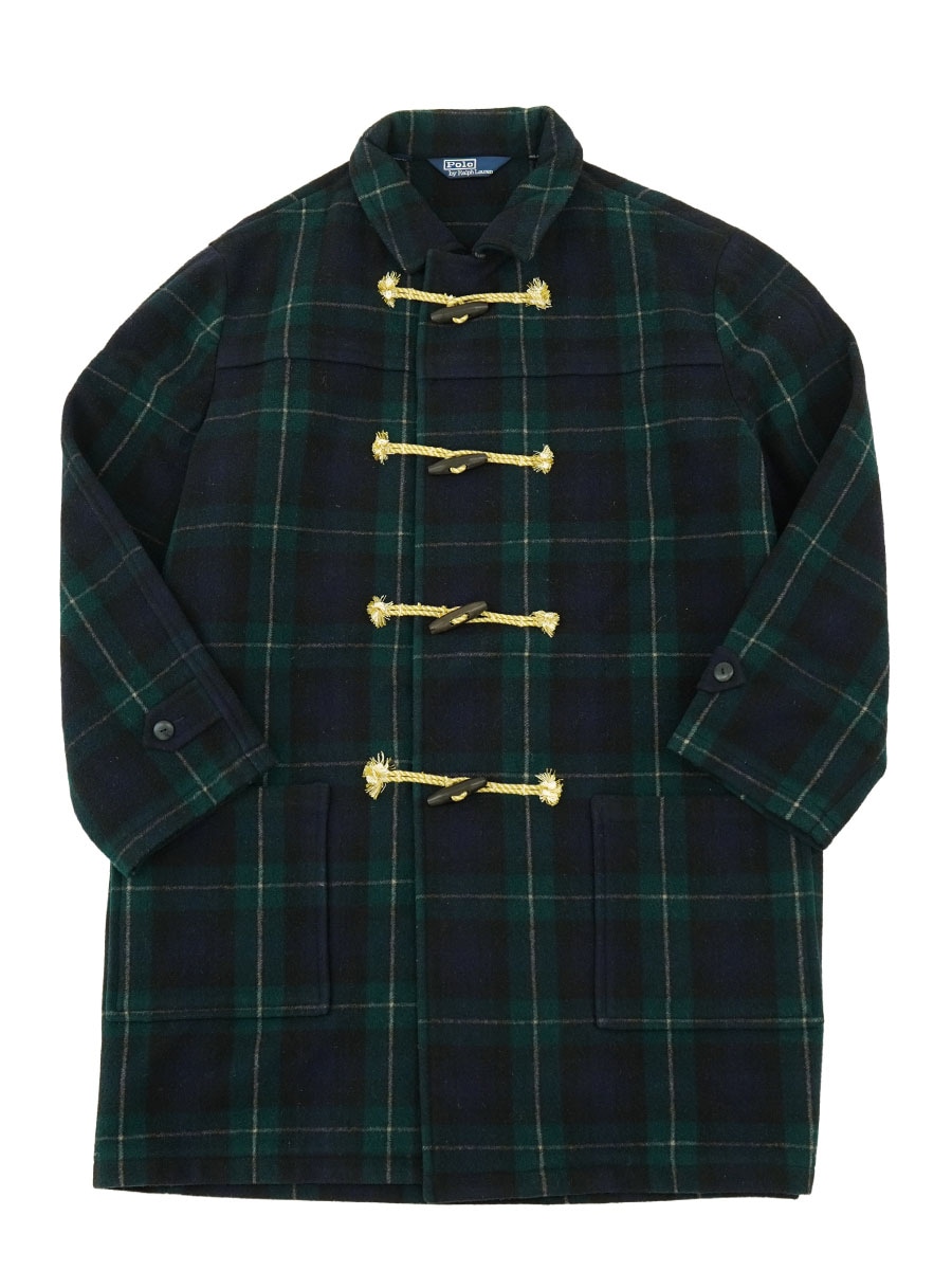 RALPH LAUREN DUFFLE COAT BLACK WATCH TARTAN (SIZE. X LARGE)