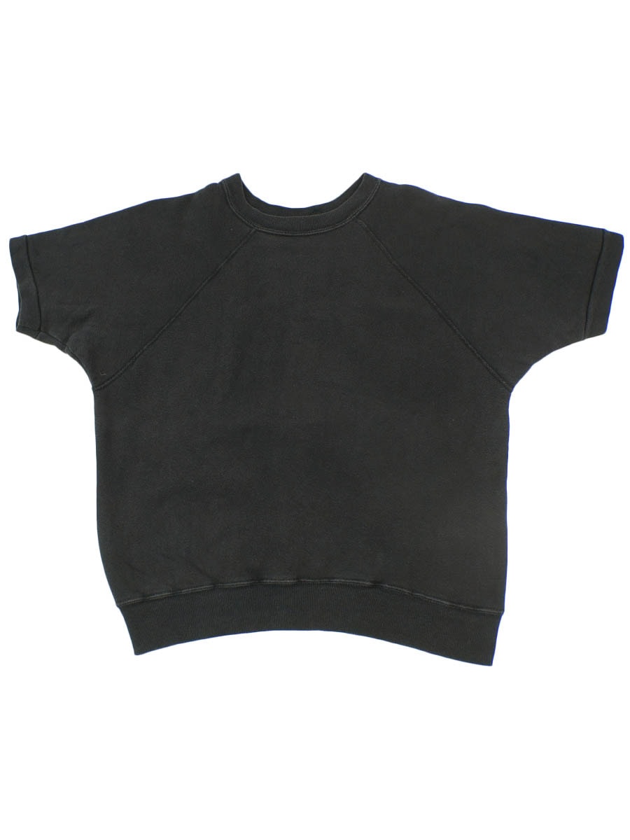 60'S～ PLAIN SHORT SLLEVE SWEAT SHIRT BLACK (APPROX.MEDIUM)