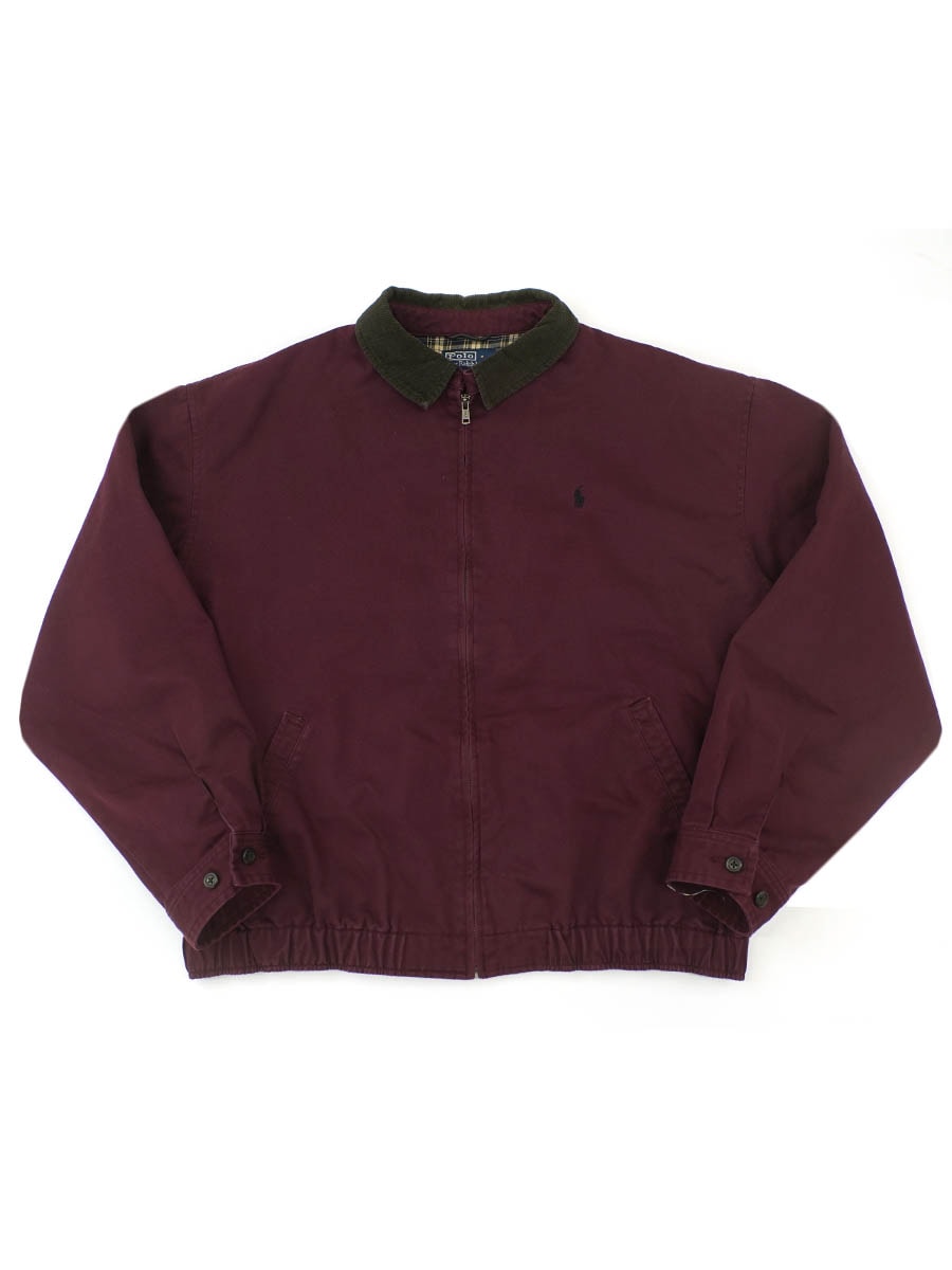 RALPH LAUREN PLAID LINED SWING TOP BURGUNDY (APPROX.LARGE RALPH LAUREN PLAID LINED SWING TOP BURGUNDY (APPROX.LARGE