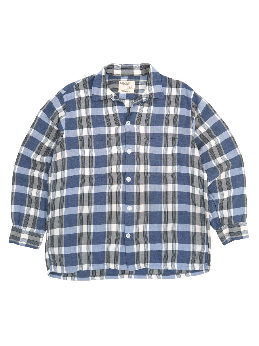 60'S GOLDEN NEEDLE MANHATTAN RAYON WOVEN PLAID SHIRT (SIZE.MEDIUM