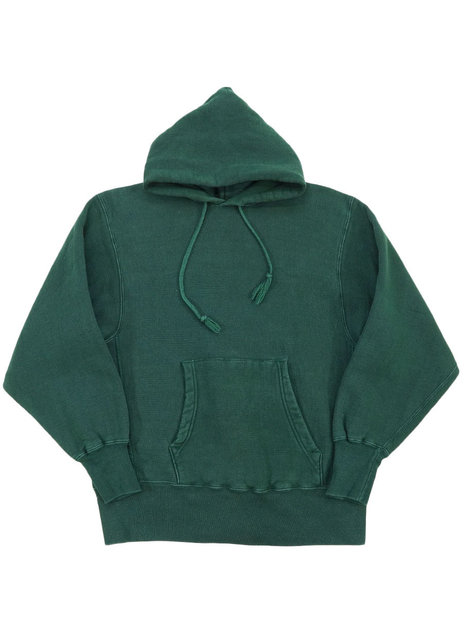 80'S CHAMPION REVERSE WEAVE HOODIE PLAIN GREEN (SIZE. MEDIUM