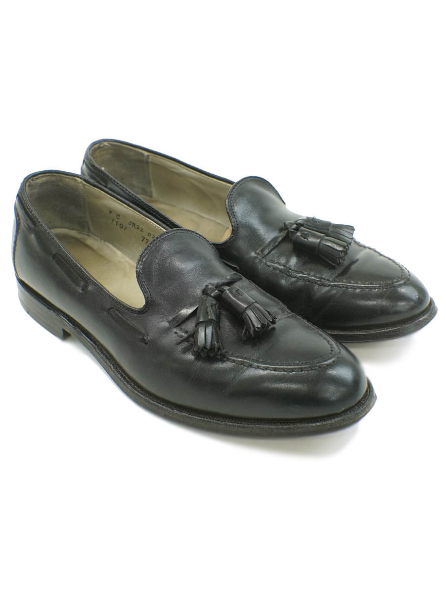 ALDEN BROOKS BROTHERS TASSEL LOAFER BLACK (SIZE.9 C) MADE IN USA