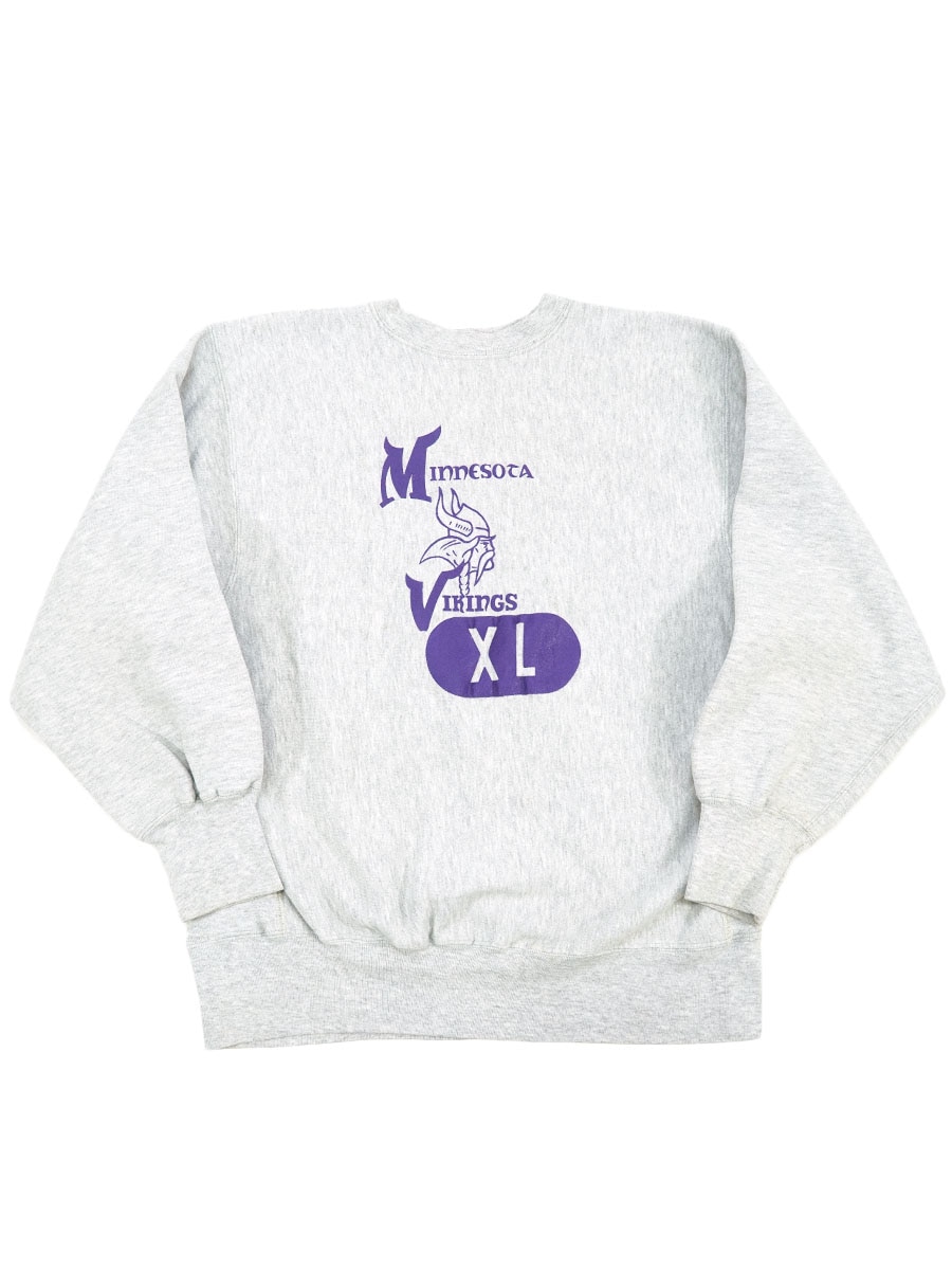 80'S CHAMPION REVERSE WEAVE ''MINNESOTA VIKINGS'' (SIZE.X LARGE