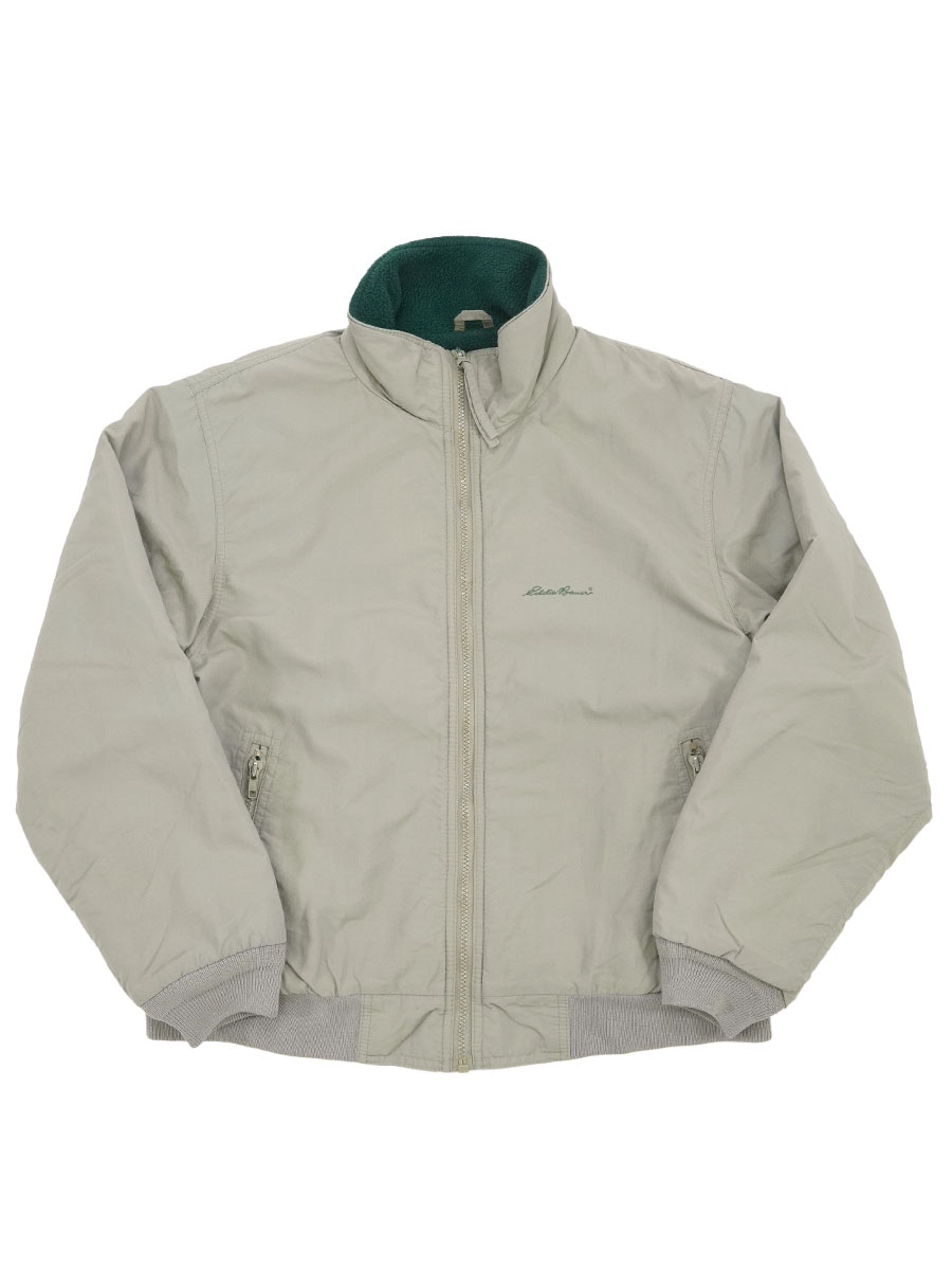 80'S EDDIE BAUER NYLON WARM UP JACKET GREY (SIZE.SMALL) MADE IN