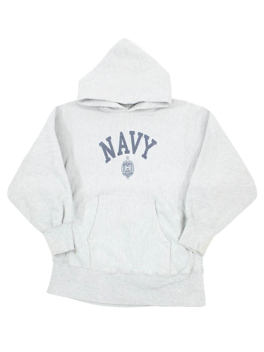 80'S CHAMPION REVERSE WEAVE HOODIE ''NAVY'' WATER PRINT (SIZE.MECIUM)