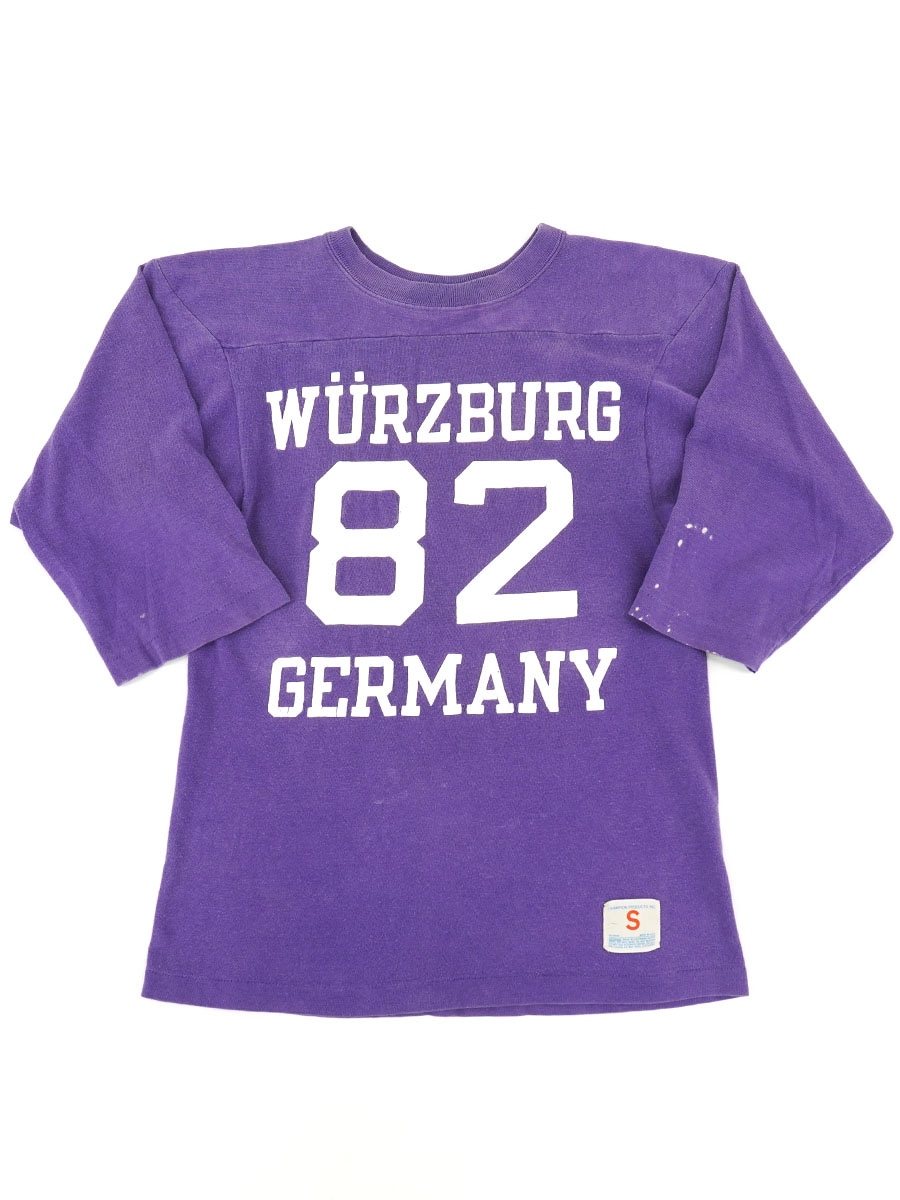 70'S CHAMPION ''WURZBURG'' ＃82 FOOTBALL T SHIRT (SIZE. SMALL