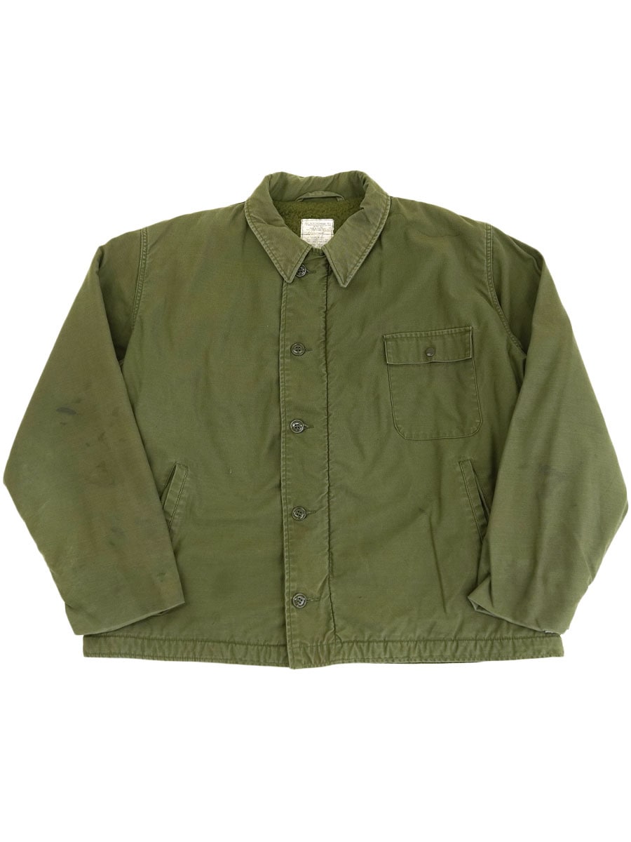 80'S U.S.NAVY A-2 DECK JACKET (APPROX. X LARGE)