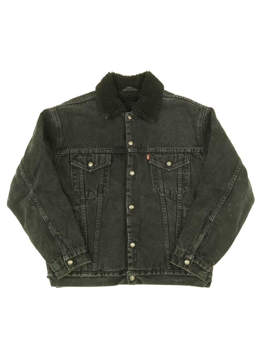 たっちゃんサマ 古着 90s USA製 Levi's 70629-4159 オール ブラック デニム ボア