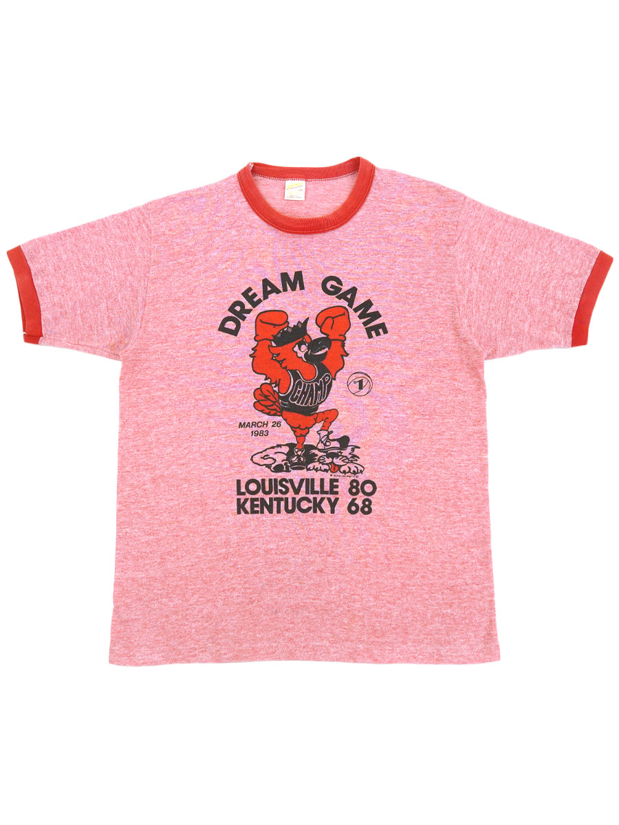 激レア❗️Dart製ジャイブパイロット赤シャツ当時もの 80'S SPORTSWEAR ''DREAM GAME MARCH 26 1983'' RINGER T SHIRT (SIZE