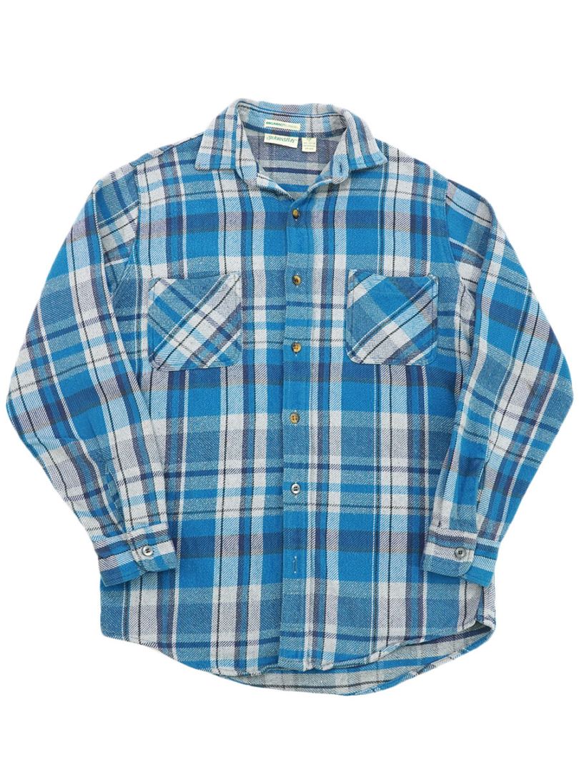90'S ST.JOHN'S BAY PLAID FLANNEL SHIRT (SIZE. MEDIUM) | NEW ITEM