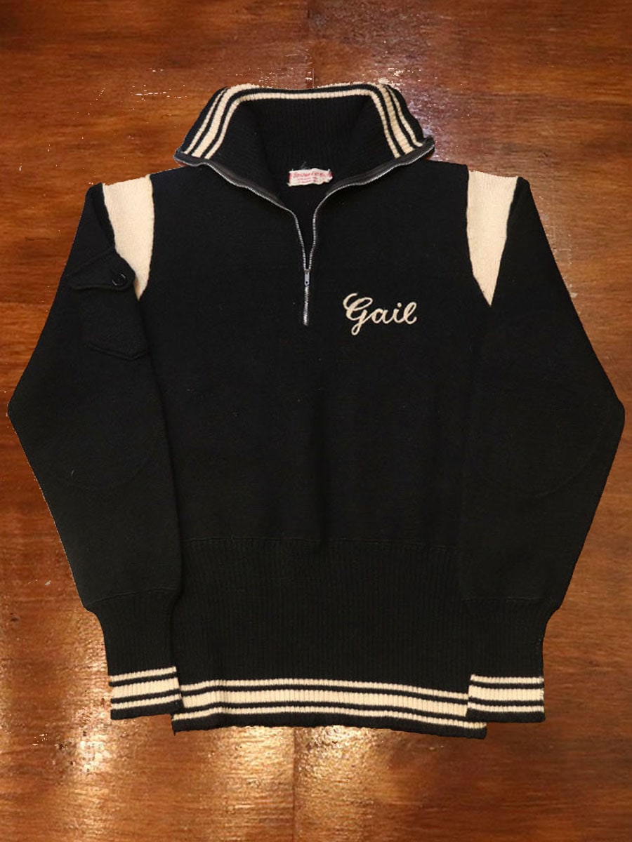 1950s MOTORCYCLE KNIT , Size M