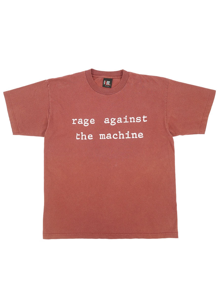 90'S GIANT ''RAGE AGAINST THE MACHINE'' T SHIRT (SIZE.X LARGE